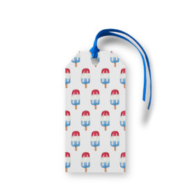Bomb Pop Motif Gift Tag printed on White paper.