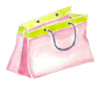 shopping bag pink