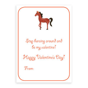 Horse Valentine Classroom Exchange 