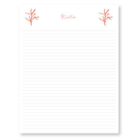 Red Coral Jumbo Notepads